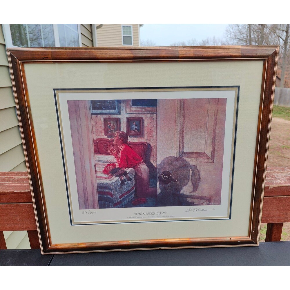 A MOTHER'S LOVE' LITHOGRAPH Limited Ed. 384 of 7580 by RON DiCIANNI WITH COA